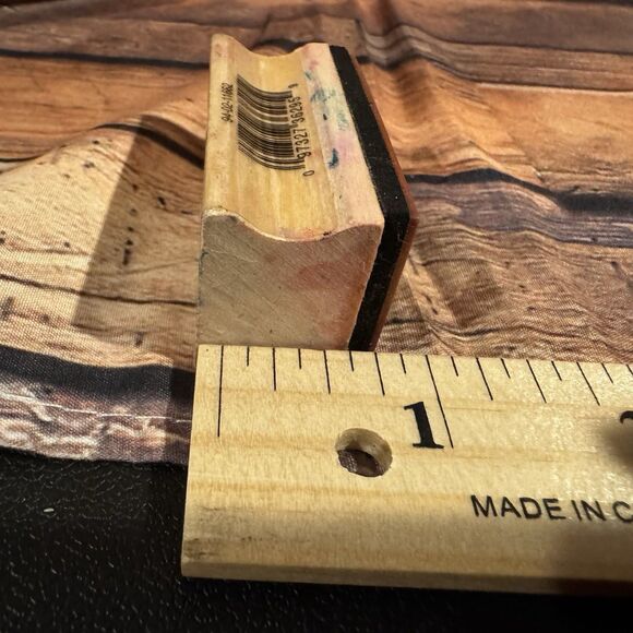 "Enjoy the Holidays!" Rubber Stamp Candy Cane Christmas Craft Card Making Art - Picture 9 of 9